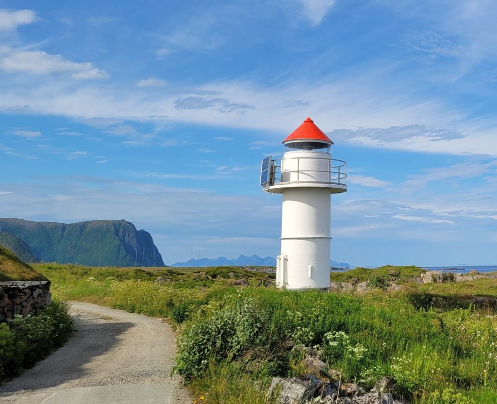 Leuchtfeuer an der norwegischen Küste