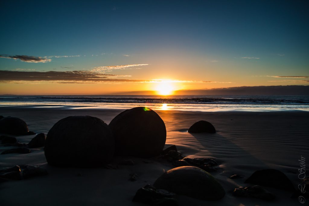 Bild Neuseeland Strand Sonnenuntergang, Copyright Lisa Stöhr